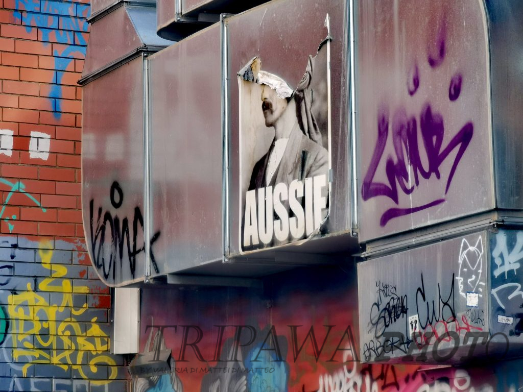 Tasmania tessuto urbano di Hobart: street art 